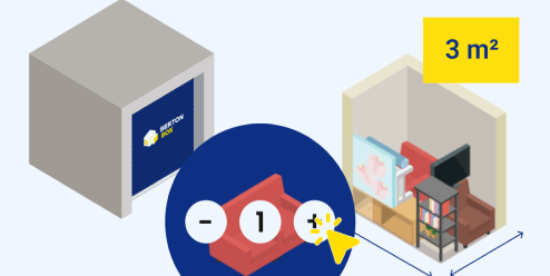 Aide pour estimer la taille d’un box